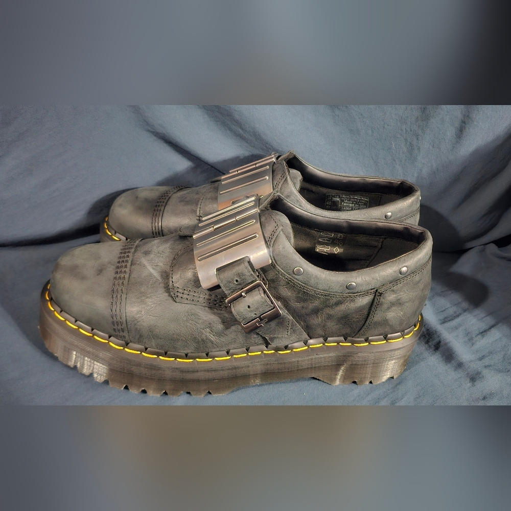 Dr Martens 8053 Quad Hinge Platform Shoes Black Men Size 14 New No Box